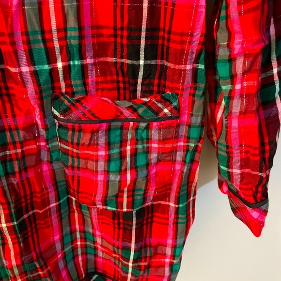 VICTORIA'S SECRET Flannel PJ Romper, Size S - Picture 2 of 5
